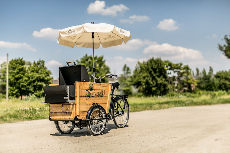 Pilsner Urquell Barbecue Bike Design Stil Manipulation 2014