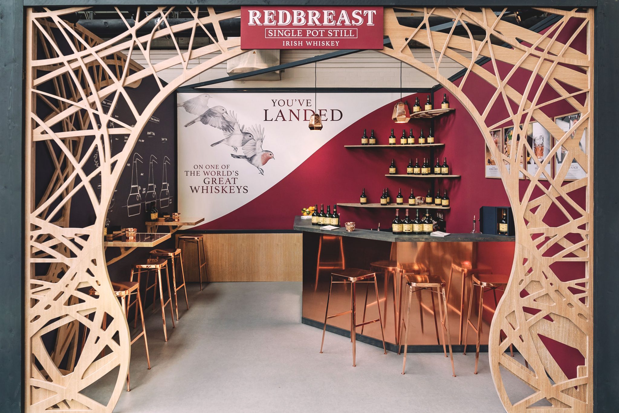 RedBreast BCB 2018, Design Stil Manipulation 2018, Bar Convent, Messestand Design
