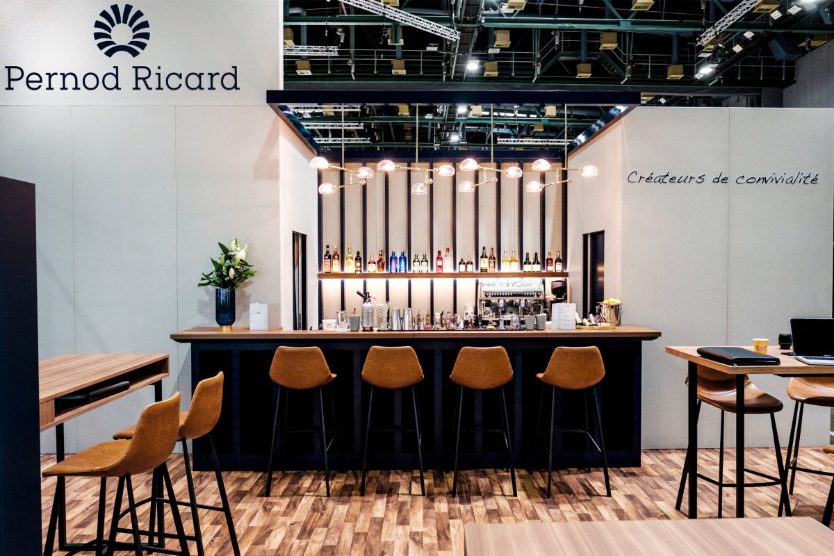 Pernod Ricard Messestand 2019, Design Stil Manipulation 2019, ProFachandel, Messestand Design, Messe Design, Messebau Köln